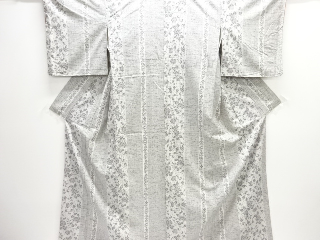 JAPANESE KIMONO / TSUMUGI / FLOWER ARABESQUE